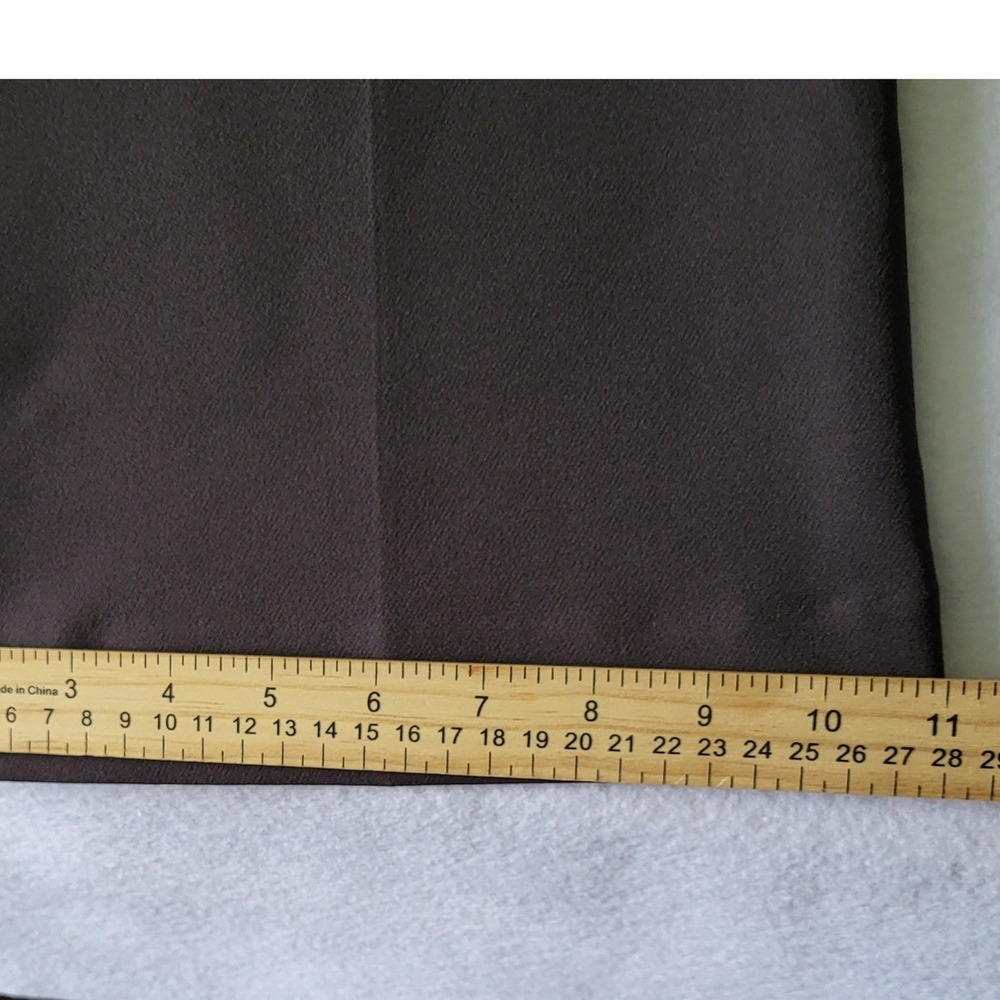 New Express Brown Flare Pants Womens 2 Mid Rise Slacks 34" Inseam Tall Nwt 2R - Picture 2 of 11